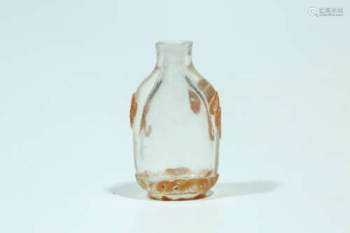 A Chinese Peking Glass Snuff Bottle