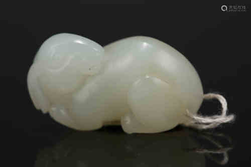 A Chinese Carved Jade Rabbit