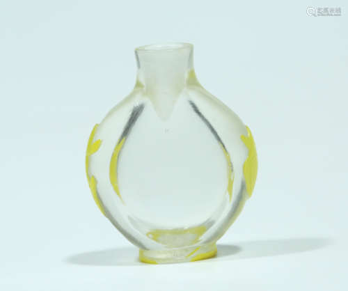 A Chinese Peking Glass Snuff Bottle