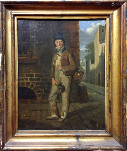 ECOLE FRANCAISE du XIXème siècle Le Ratier Huile sur toile 32 x 23 cm