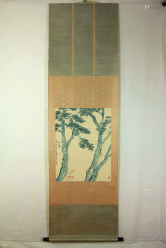 Chinese painting of Pine by Zhou Yan An