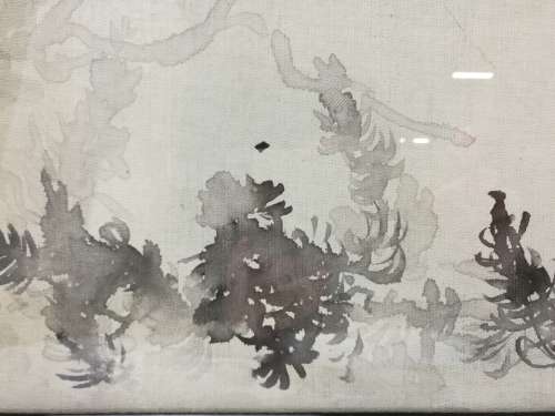 A Chinese Painting of fishes on the Canvas by Wang Yachen 1894-1983