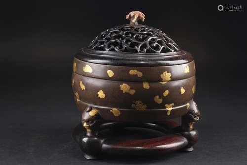 BRONZE TRIPOD CENSER