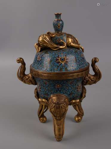 CLOISONNE CENSER