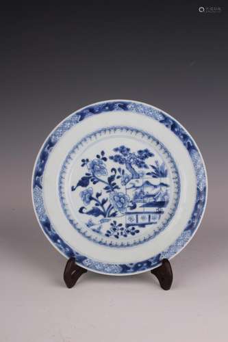 BLUE AND WHITE PLATE