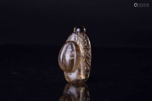 RUFFLED CRYSTAL SNUFF BOTTLE