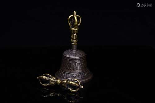 TIBETAN VAJRY PESTLE CONVENTIONAL BELLS (A GROUP)