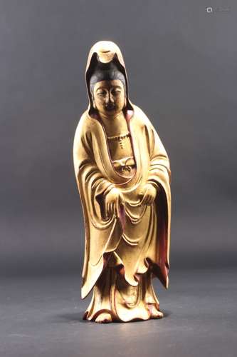 GILDING WOOD CURVED AVALOKITESVARA