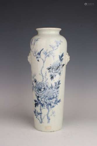 BLUE AND WHITE VASE