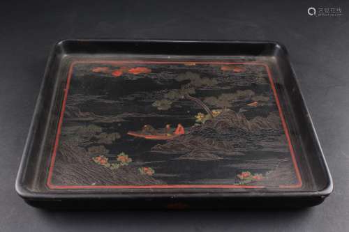 LACQUER TEA PLATE