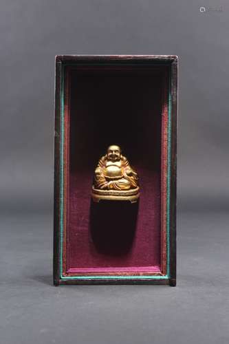 BRONZE GILDING MAITREYA