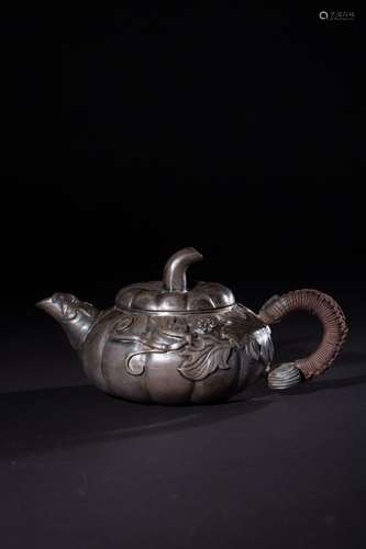 PUMPKIN SILVER TEAPOT