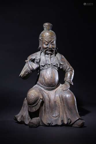 BRONZE GUAN GONG STATUE