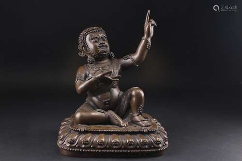 BRONZE BUDDHA FIGURE