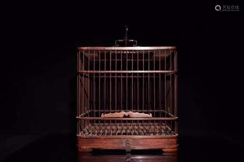 HAINAN PEAR WOOD COPPER WIRE INLAID BIRDCAGE