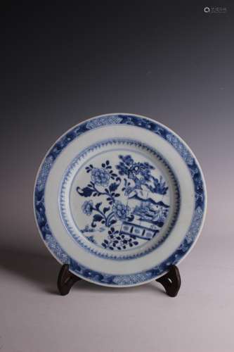 BLUE AND WHITE PLATE