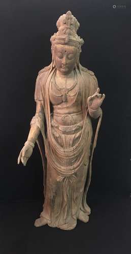 Chinese Carved Wood Guanyin