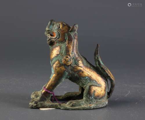 Chinese Bronze Mythical Beast From Norio Azuma