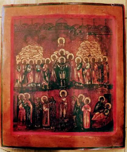 Russian icon of Pokrov(Protective Veil).
