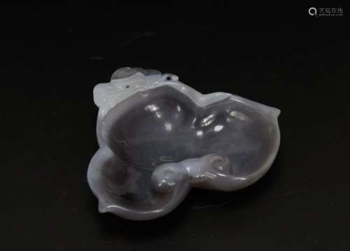 Chinese Agate Carved Washer