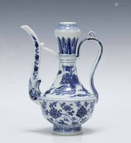 Chinese Blue/White Porcelain Ewer