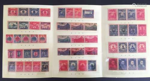 Set of 74 Pieces Chinese Album Stamps