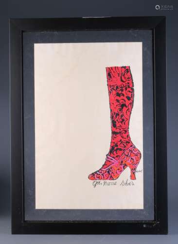 Hand Colored Lithograph by Warhol 