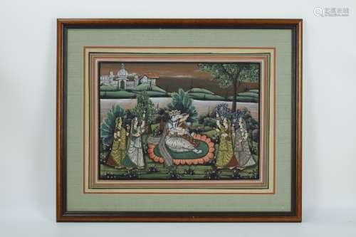 Indian framed painting of Mandkesvara