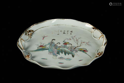 Chinese famille rose plate
