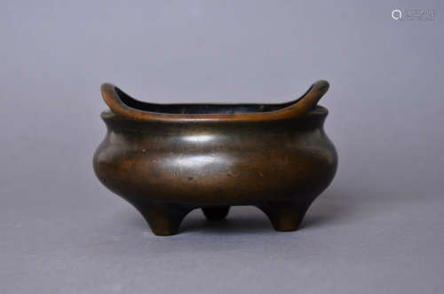 Chinese 18 century copper incense