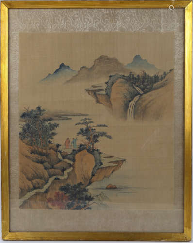 Chinese painting on silk