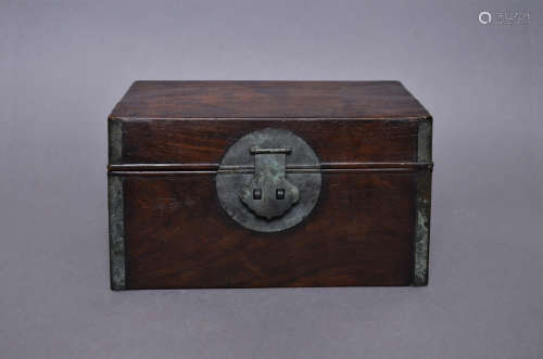 Chinese 18 century hardwood chest