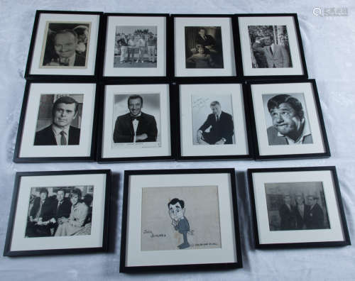 Group of old photos of famous american artist by signed