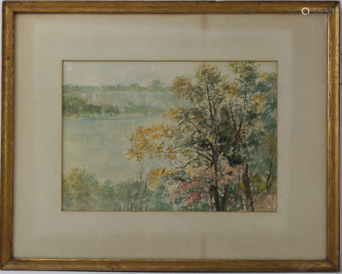 19th century watercolor painting