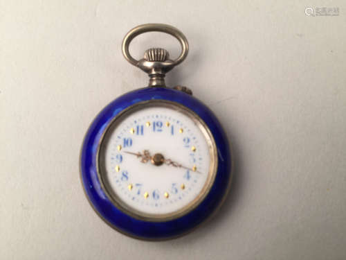 Enamel small pocket without watch glass