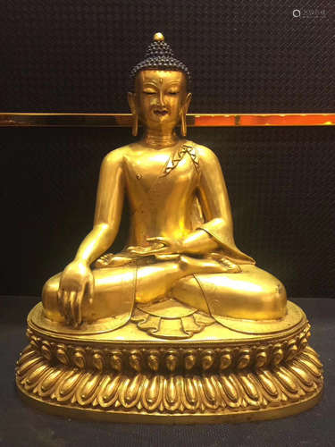 BRONZE GLITED BUDDHA STATUES