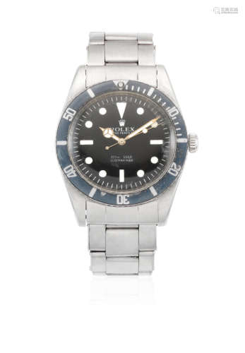 Submariner, Ref: 5508, Circa 1959   Rolex. A stainless steel automatic bracelet watch