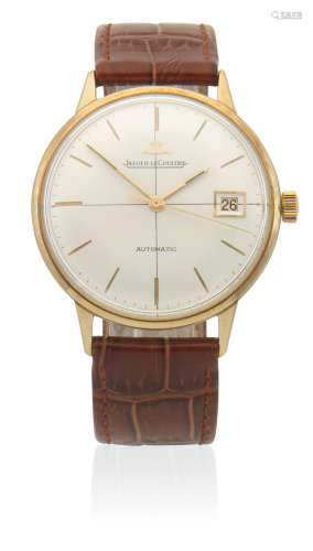 Circa 1970  Jaeger-LeCoultre. An 18K gold automatic calendar wristwatch