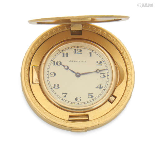 Circa 1970  Janesigh. An 18K gold manual wind concealed twenty dollar coin watch