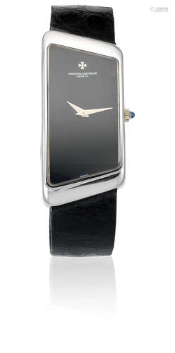 Prestige de la France, Circa 1970  Vacheron & Constantin. An 18K white gold asymmetrical wristwatch