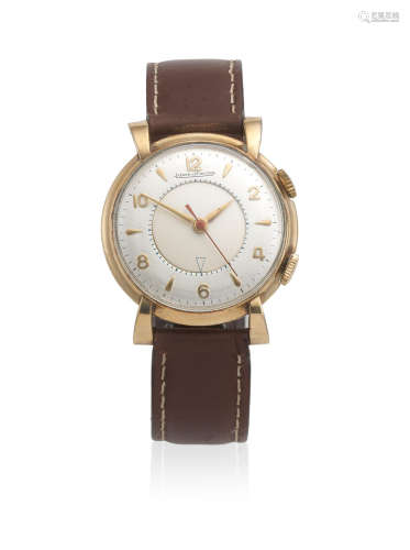 Memovox, Circa 1955  Jaeger-LeCoultre. A gold plated manual wind alarm wristwatch