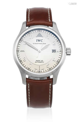 Fliegeruhr Mark XV, Ref: IW325313, Sold 7th March 2005  IWC. A stainless steel automatic calendar wristwatch