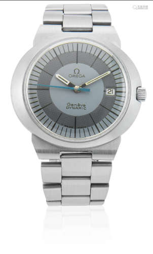Dynamic, Circa 1970  Omega. A stainless steel manual wind calendar bracelet watch