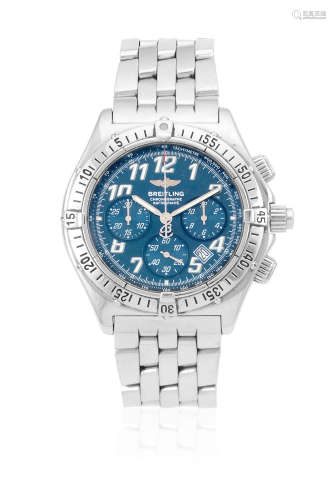 Chronoracer Rattrapante, Ref: A69048, Circa 2000  Breitling. A stainless steel quartz calendar split second chronograph bracelet watch