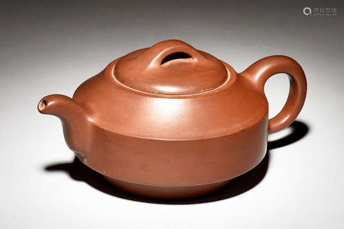 YIXING ZISHA COMPRESSED TEAPOT