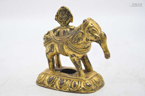 GILT BRONZE CAST 'ELEPHANT' FIGURE