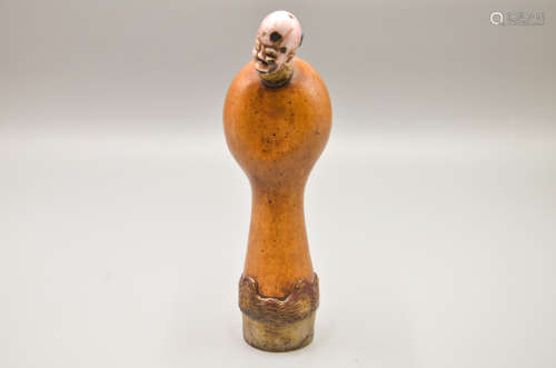 GOURD MOULDED 'PERSON' FIGURE