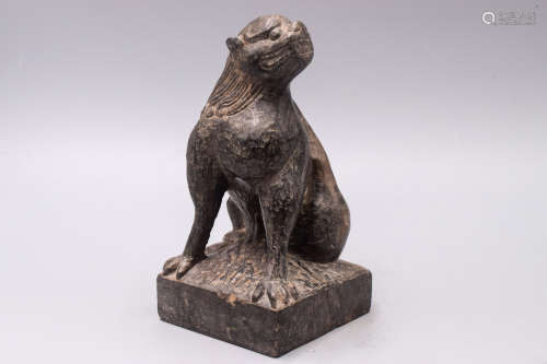 STONE CARVED 'MYTHICAL BEAST' FIGURE