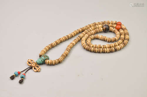 STRAND OF KAPALA BEAD PRAYER NECKLACE