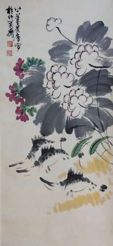 Chinese Scroll Painting,Xu Linlu(1916-2011)